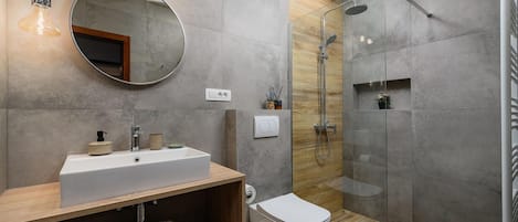 Douche, séchoir à cheveux