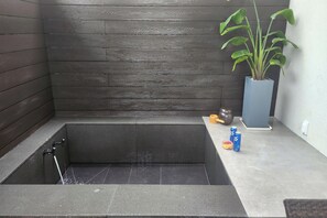 Premium Terrace Open-air Bath | Bañera de hidromasaje privada