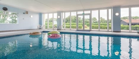 Indoor pool, a heated pool