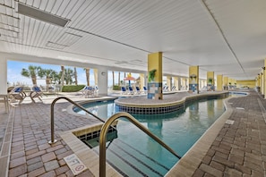 Indoor pool, outdoor pool
