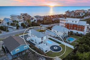 Exterior - Inlet Getaway - Luxury Vacation Rental Near the Beach with Private Pool Area & Gulf Views (Rosemary Beach)