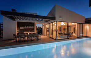A heated pool