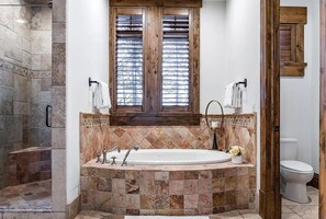 Shower, hair dryer, towels, soap - SKI SEASON AVAILABILITY! Luxury Glenwild Estate with private hot tub! (Park City)
