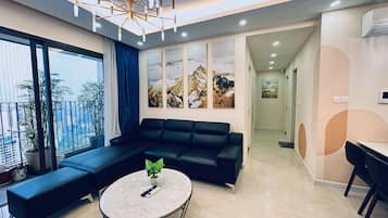 Deluxe Apartment, 3 Bedrooms | Balcony view