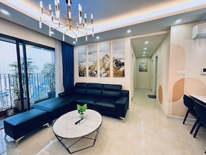 Deluxe Apartment, 3 Bedrooms | Balcony view