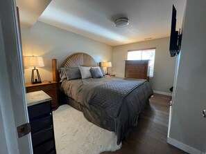 2 bedrooms, in-room safe, iron/ironing board, travel crib