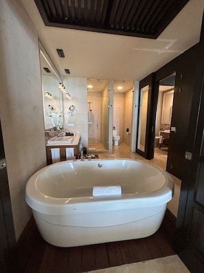 Jetted bath, hair dryer, towels, soap - Vidanta Grand Luxxe Master Villa Golf & Spa Resort (Nuevo Vallarta)