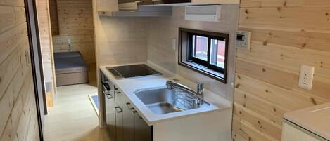 Standard Cottage | Private kitchen | Mini-fridge, microwave, stovetop, rice cooker