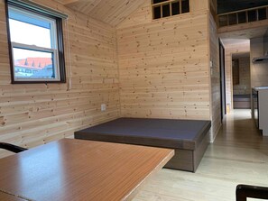 Standard Cottage | Living area - Kita-alps BASE Onsenkyo Camp (Omachi)