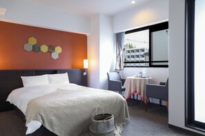 Comfort Double Room, 1 Double Bed, Ground Floor | Hypo-allergenic bedding, down duvets, in-room safe, desk - INA HOUSE GION (Kyoto)