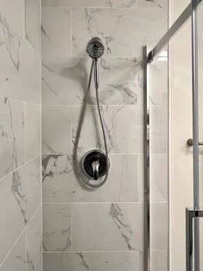 Hair dryer, towels