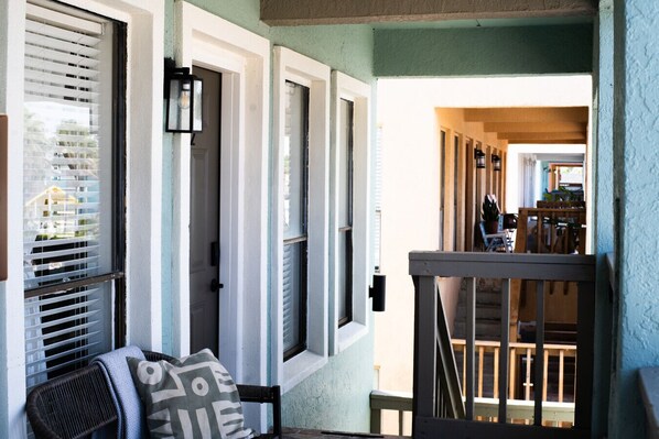 Exterior detail - 202, Ocean Side, Patio, Laundry, Desk (South Padre Island)