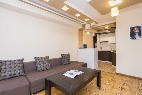 Classic Apartment | Living area - Stay Inn on Mashtots Ave. 40a-7 (Yerevan)