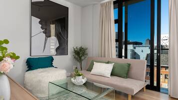 Classic Suite, 1 Double Bed | Living area | Flat-screen TV