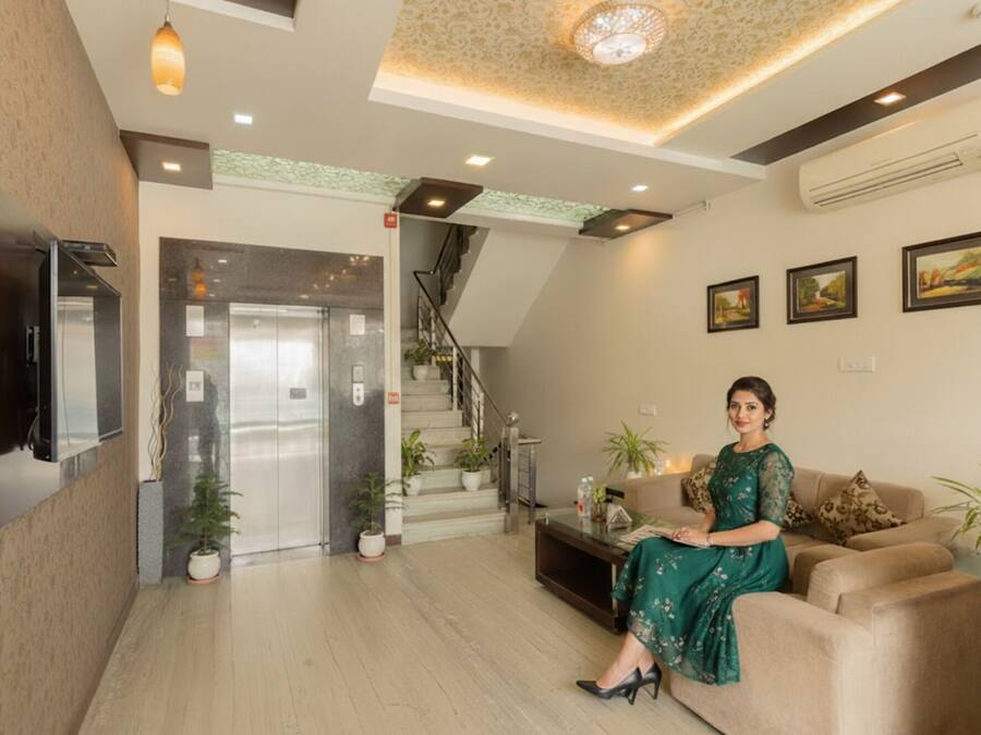 Sitteområde i lobbyen