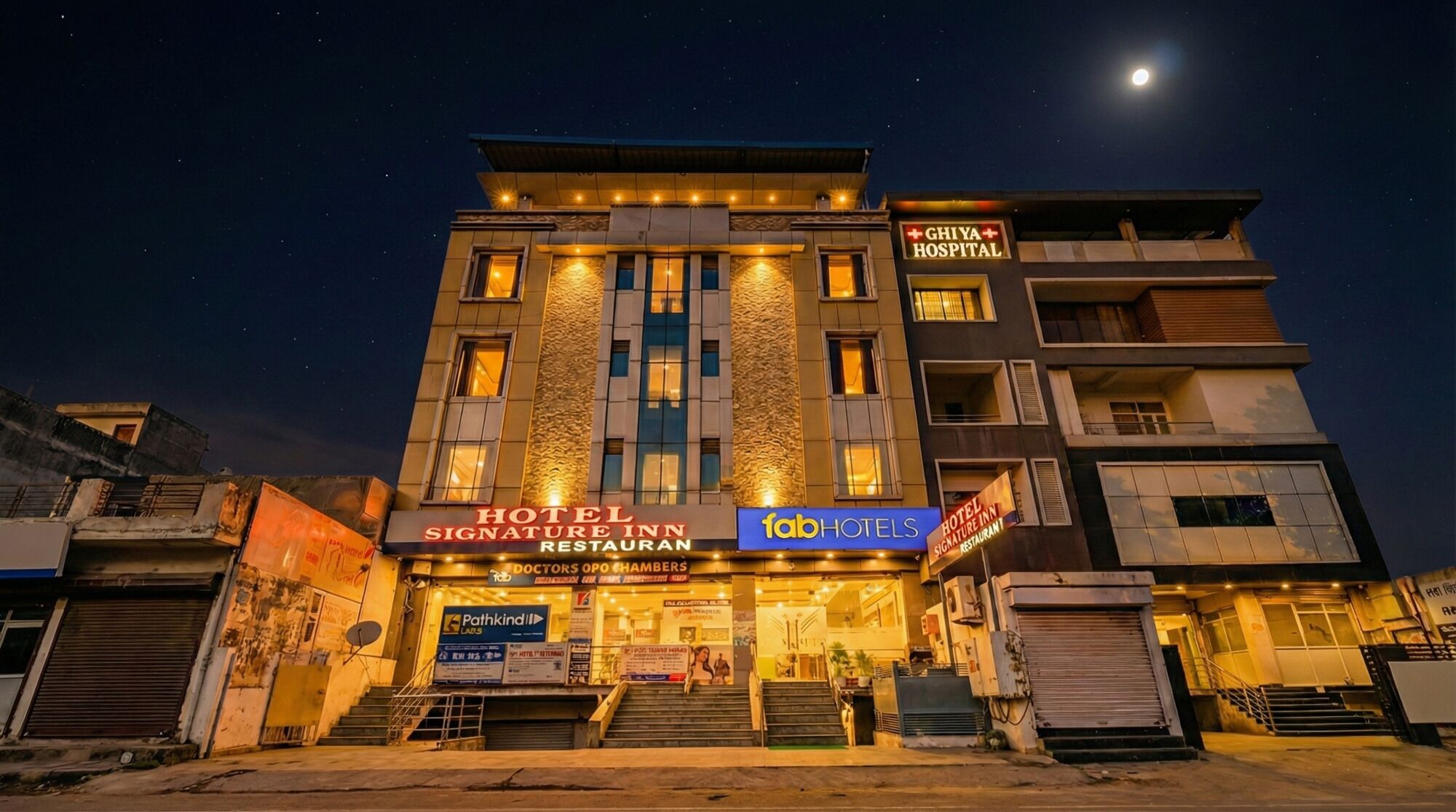 A szálláshely bejárata