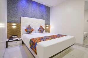 Lakens van Egyptisch katoen, luxe beddengoed, een kluis op de kamer