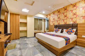 Premium Room | Egyptian cotton sheets, premium bedding, free WiFi, bed sheets - Fabhotel Vishala (Ahmedabad)