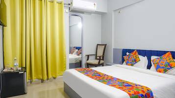 Lakens van Egyptisch katoen, luxe beddengoed, een kluis op de kamer