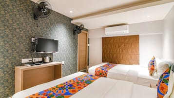 Lakens van Egyptisch katoen, luxe beddengoed, een kluis op de kamer