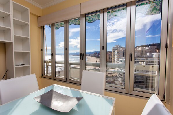 Panoramic Apartment | Living area | 42-inch LCD TV with cable channels