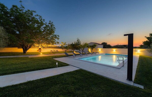 A heated pool