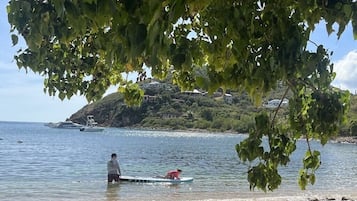 Sun loungers, beach towels