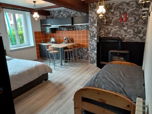 1 soverom og sengetøy