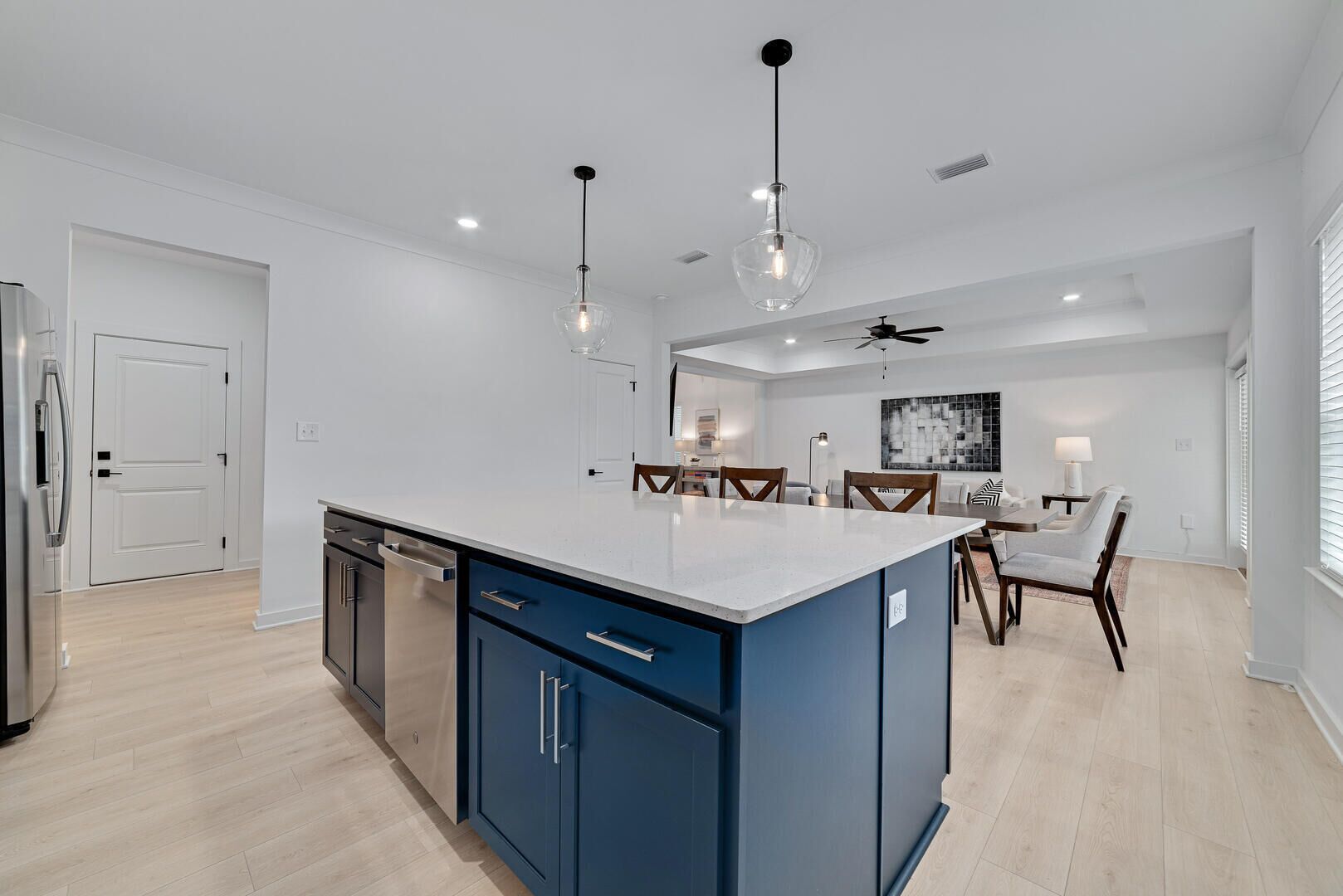 House, Multiple Beds, Patio, Garden View (The Orangery) | Private kitchen | Fridge, microwave, oven, stovetop