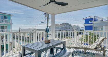 Steps to Ocean: Water-view Carolina Beach Unit!