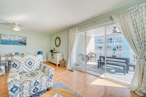 Steps to Ocean: Water-view Carolina Beach Unit!