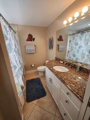 Hair dryer, towels