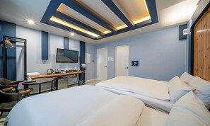 ツインルーム | 客室ごとに異なる装飾、客室ごとに異なるインテリア、防音設備、WiFi (無料)