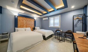 ツインルーム | 客室ごとに異なる装飾、客室ごとに異なるインテリア、防音設備、WiFi (無料)
