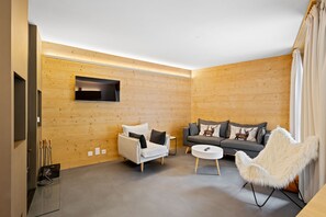 TV, fireplace - Mont-Fort C3 - 8 pers - au pied des pistes (Siviez)