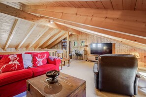 TV, fireplace, DVD player