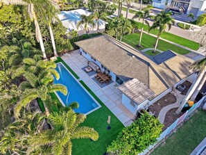 A heated pool - Pet-Friendly Inland Home | Resort Style Yard & Pool (Marco Island)