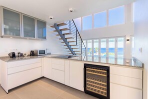 Fridge, stovetop, dishwasher, cookware/dishes/utensils - Coral Dreams & Ocean Whispers at Villa Solaris (Curacao)