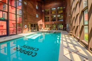 Indoor pool, a heated pool