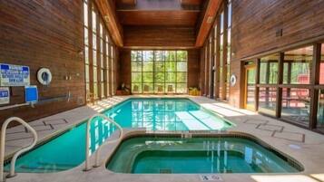 Indoor pool, a heated pool