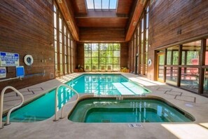 Indoor pool, a heated pool