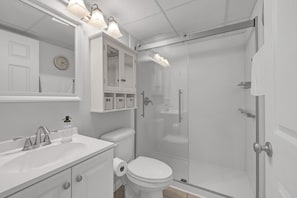 Hair dryer, towels