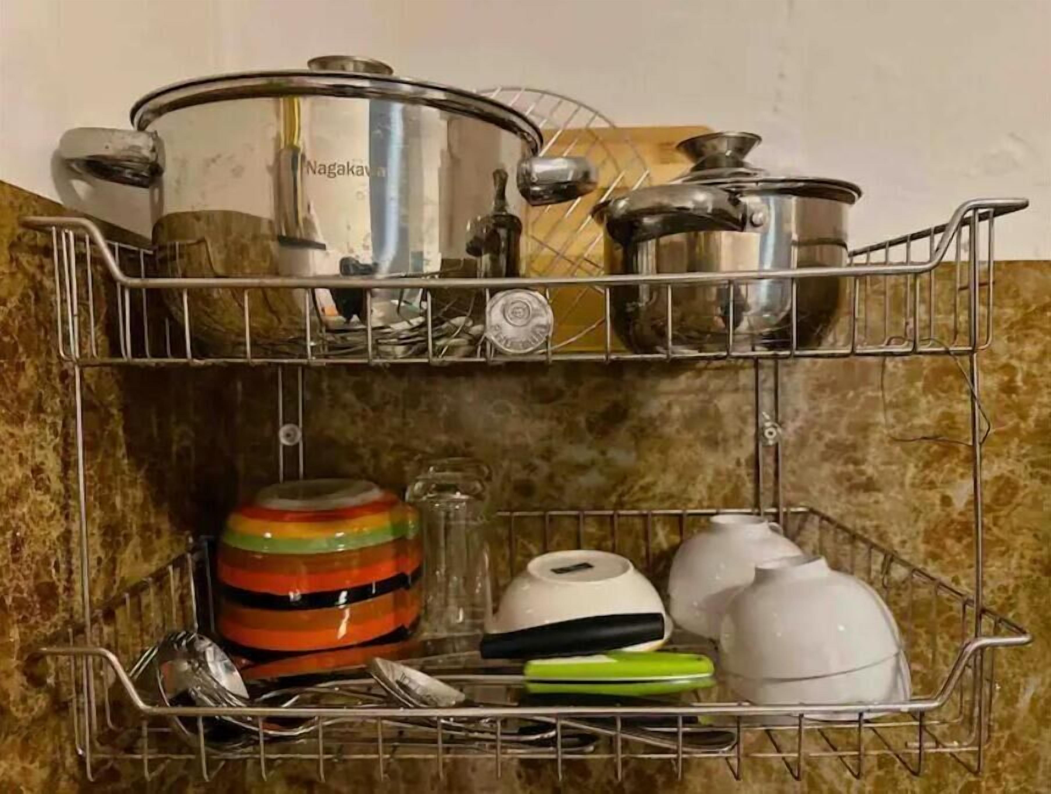 Refrigerador, microondas y tostadora 