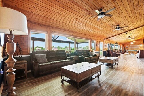 Waterfront Home with Boat Launch and Dock, Pool & basketball/pickleball court mini golf, playground