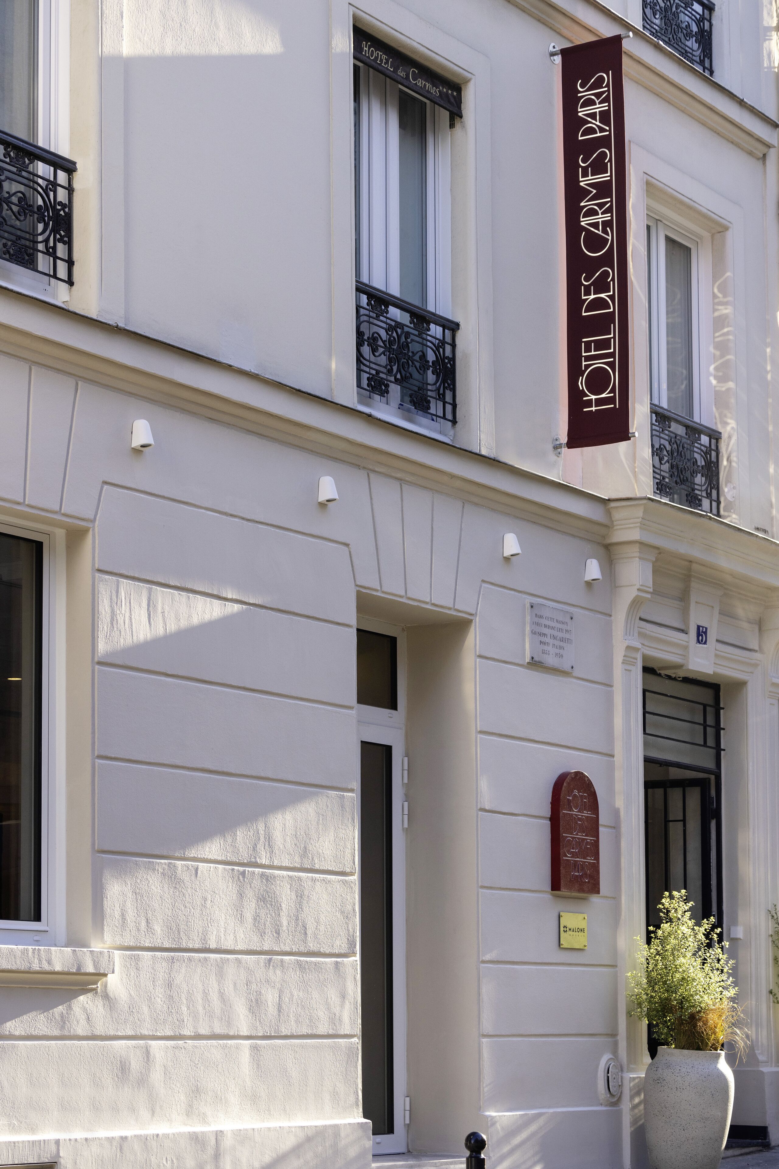 Façade de l’hébergement