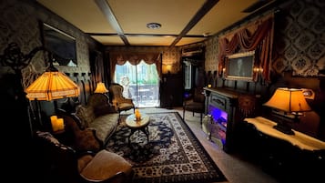 Smart-tv en een open haard