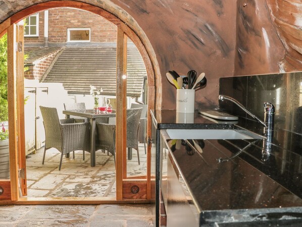 Fridge, dishwasher, electric kettle, toaster