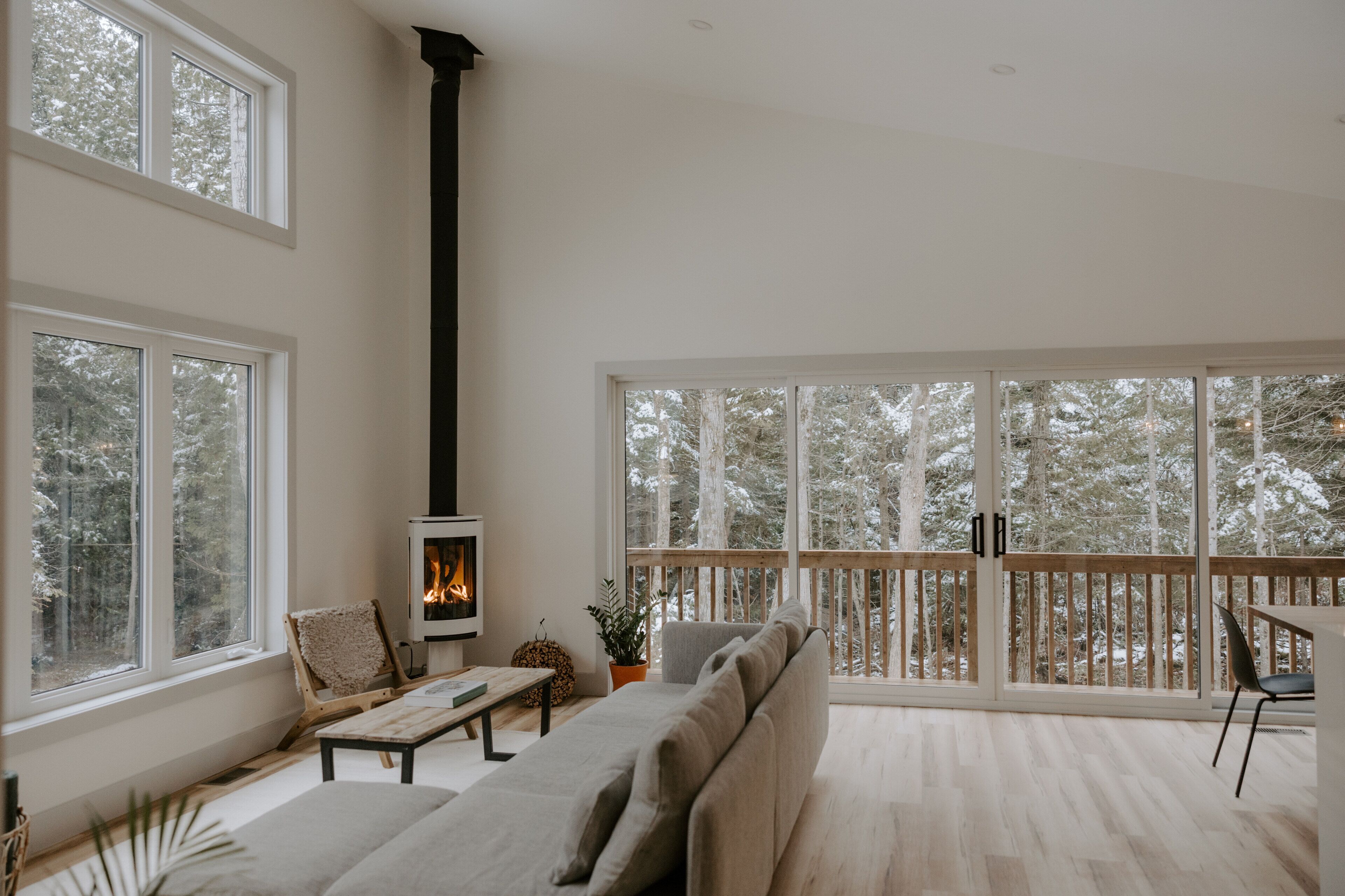 Smart-TV, peis og bøker