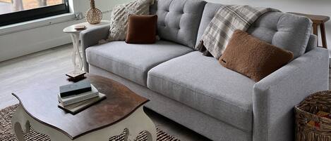 Smart-tv en een open haard