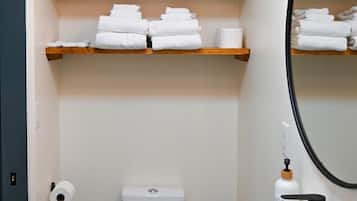 Hair dryer, towels